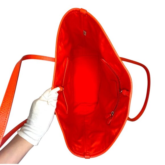 Coach City Tote Oragne Leather Double Handle Large Tote Bag (NWOT) - Picture 6 of 7